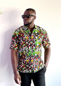 Sam Men's African Print Shirt