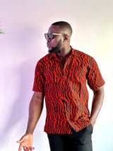 Charley Men's African Print Shirt