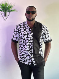 Kay Men's African Print Shirt